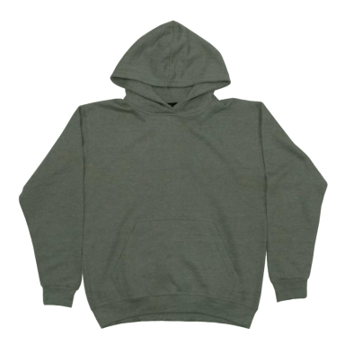 Youth Hoodie Heather Forest Green (H-200)